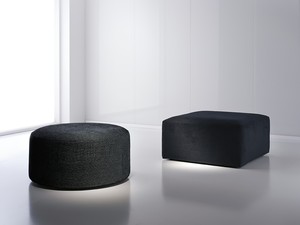 Pouf redondo cuadrado