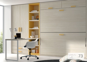 Dormitorio con litera abatible