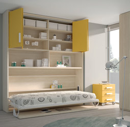 Cama abatible abierta
