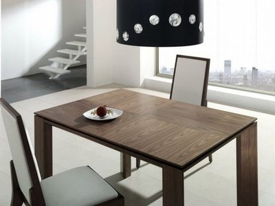 Mesa comedor Vega, tapa madera